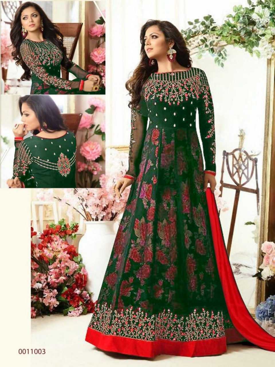 Ynf Georgette KESH504 11003 Suits & Dresses Wholesale Anarkali Suits Semi Stitched Suits Floor-Length Suits Semi-Stitched Suits Manufacturer