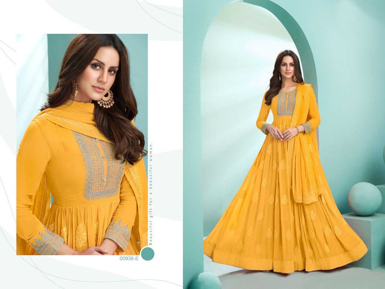 Ynf Georgette KESH504 1179 Suits & Dresses Wholesale Anarkali Suits Semi Stitched Suits Semi-Stitched Suits Manufacturer