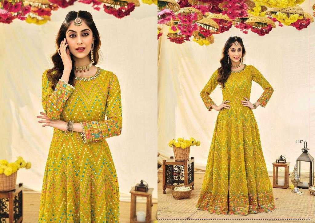 Ynf Georgette KESH504 1417 Suits & Dresses Wholesale Anarkali Suits Semi Stitched Suits Semi-Stitched Suits Manufacturer
