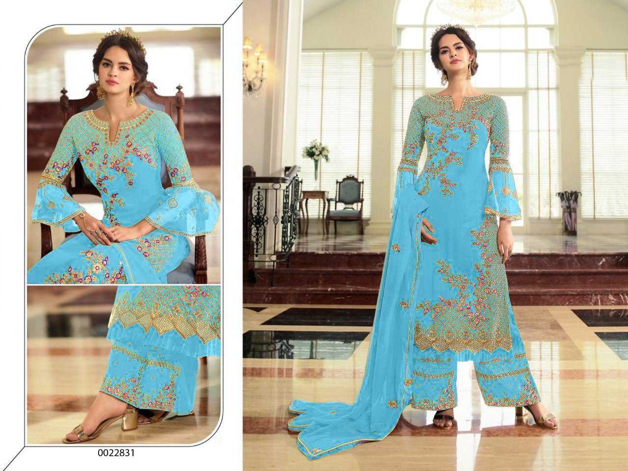 Ynf Georgette KESH504 22831 Suits & Dresses Wholesale Georgette Suit Semi Stitched Suits Semi-Stitched Suits Manufacturer