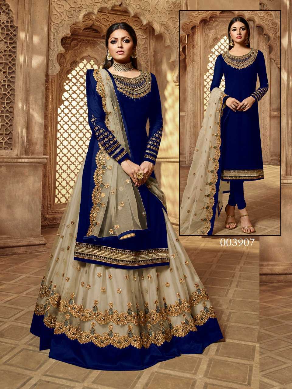 Ynf Georgette KESH504 3907 Suits & Dresses Wholesale Georgette Suit Semi Stitched Suits Semi-Stitched Suits Manufacturer