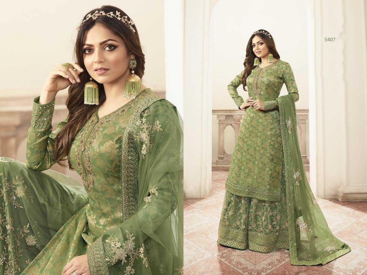 Ynf Georgette KESH504 5401 Suits & Dresses Wholesale Georgette Suit Semi Stitched Suits Semi-Stitched Suits Manufacturer