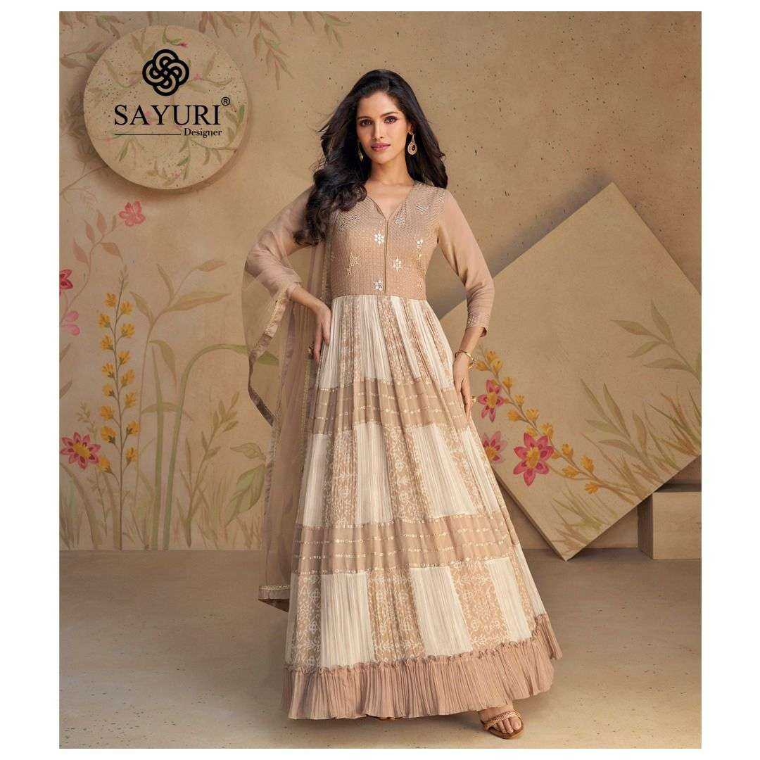 Ynf Georgette KESH504 5502 Gowns Wholesale Fancy Gowns Embroidery Gowns Long Gowns Manufacturer