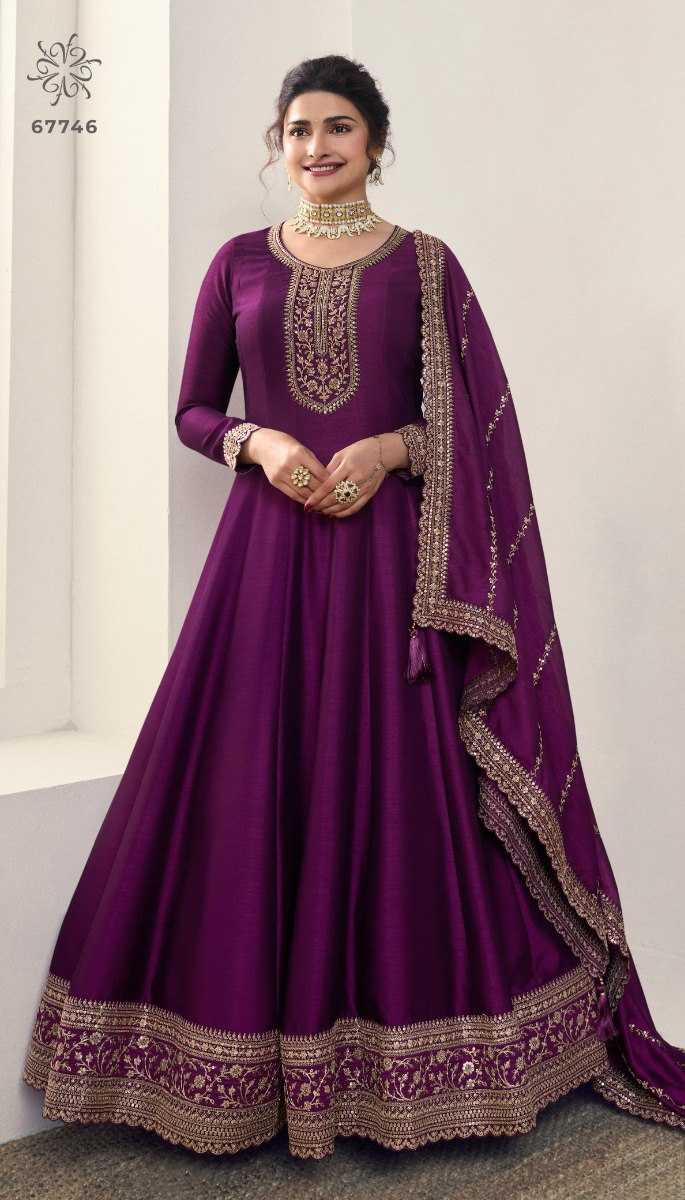 Ynf Georgette KESH504 67741 Gowns Wholesale Fancy Gowns Embroidery Gowns Anarkali Gown Long Gowns Manufacturer