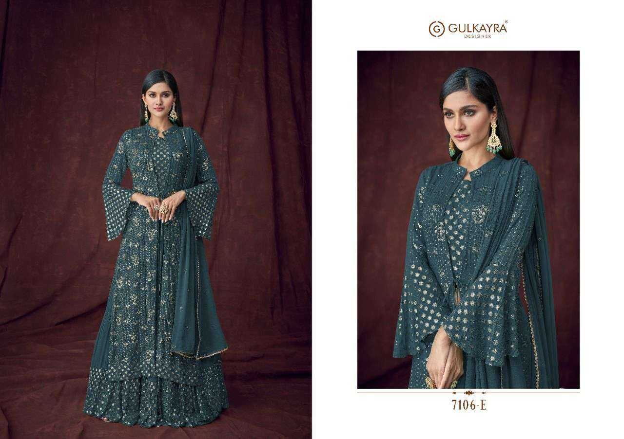 Ynf Georgette KESH504 7106 Suits & Dresses Wedding Collections Festive Collections Wholesale Embroidery Suits Georgette Suit Semi Stitched Suits Manufacturer