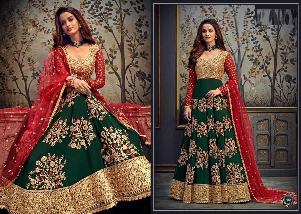 Ynf Georgette KESH504 7754 Gowns Wholesale Embroidery Gowns Long Gowns Georgette Gown Manufacturer