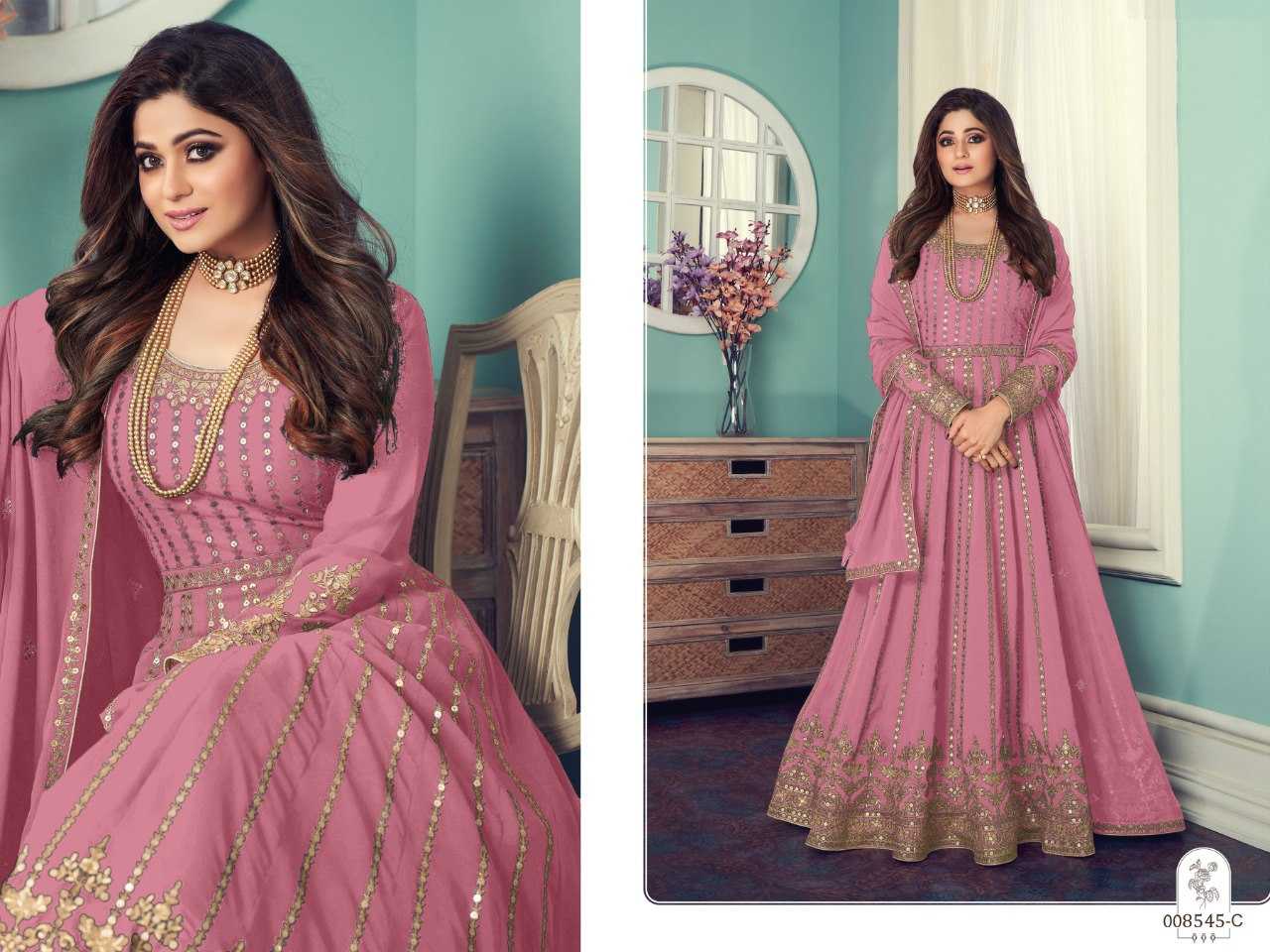 Ynf Georgette KESH504 8545 Gowns Wedding Collections Bollywood Collections Wholesale Embroidery Gowns Sequin Gowns Shamita Shetty Manufacturer