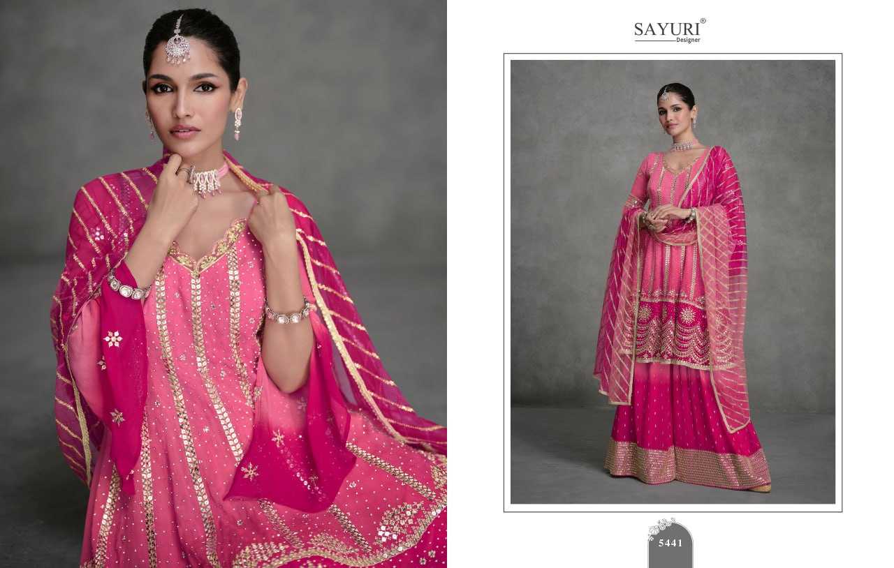 Ynf Georgette KESH504 JAROKHA Suits & Dresses Wholesale Georgette Suit Embroidered Suits Semi-Stitched Suits Manufacturer