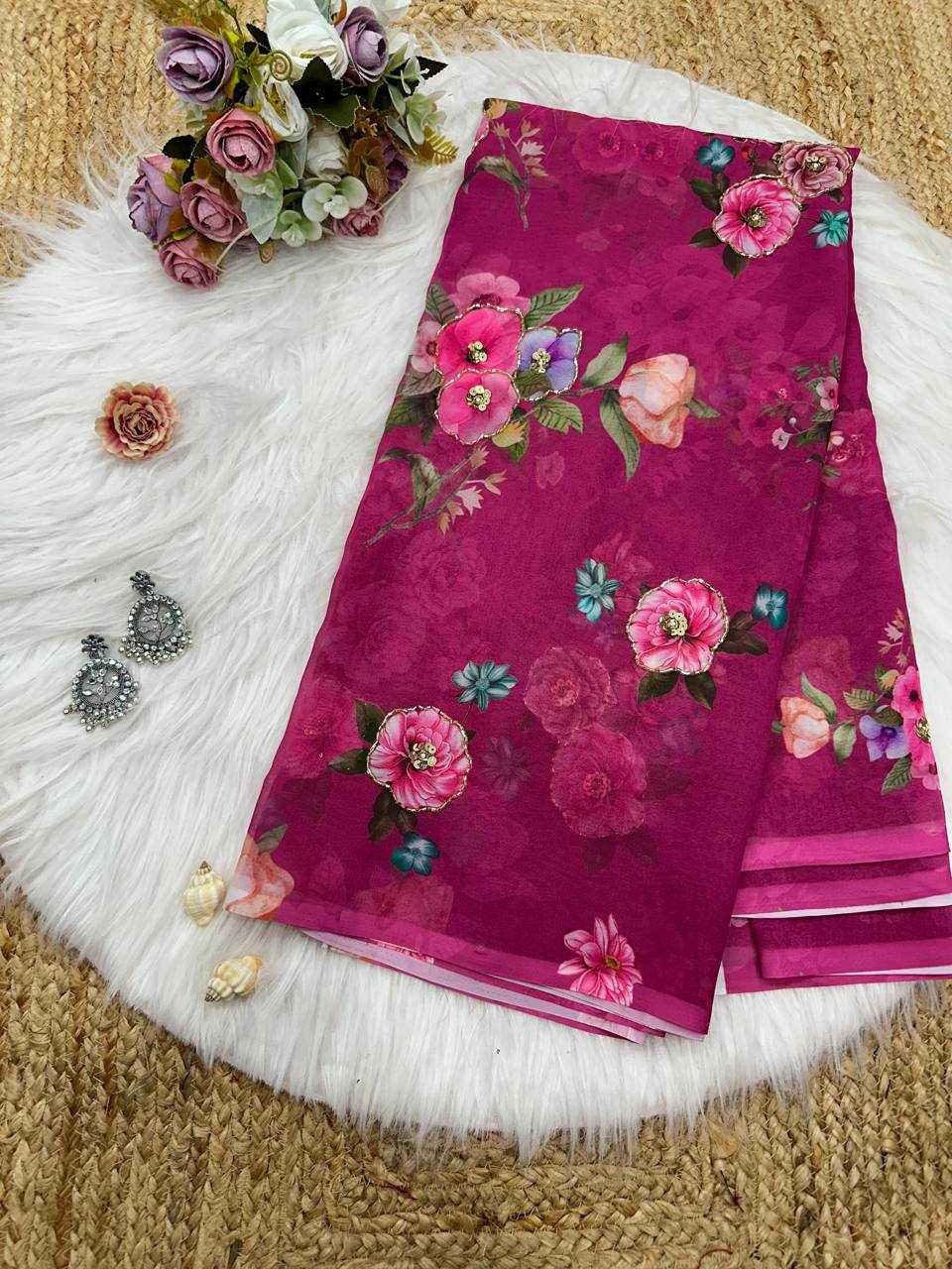 Ynf Georgette KESH509 105 Sarees Wholesale Designer Sarees Fancy Sarees Ladies Sarees Manufacturer