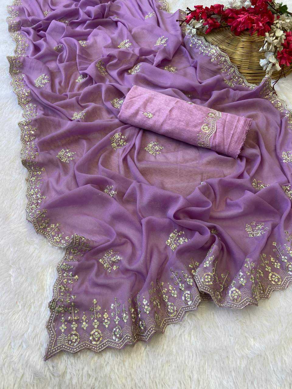 Ynf Georgette KESH514 143 Sarees Wholesale Designer Sarees Sequins Work Saree Manufacturer