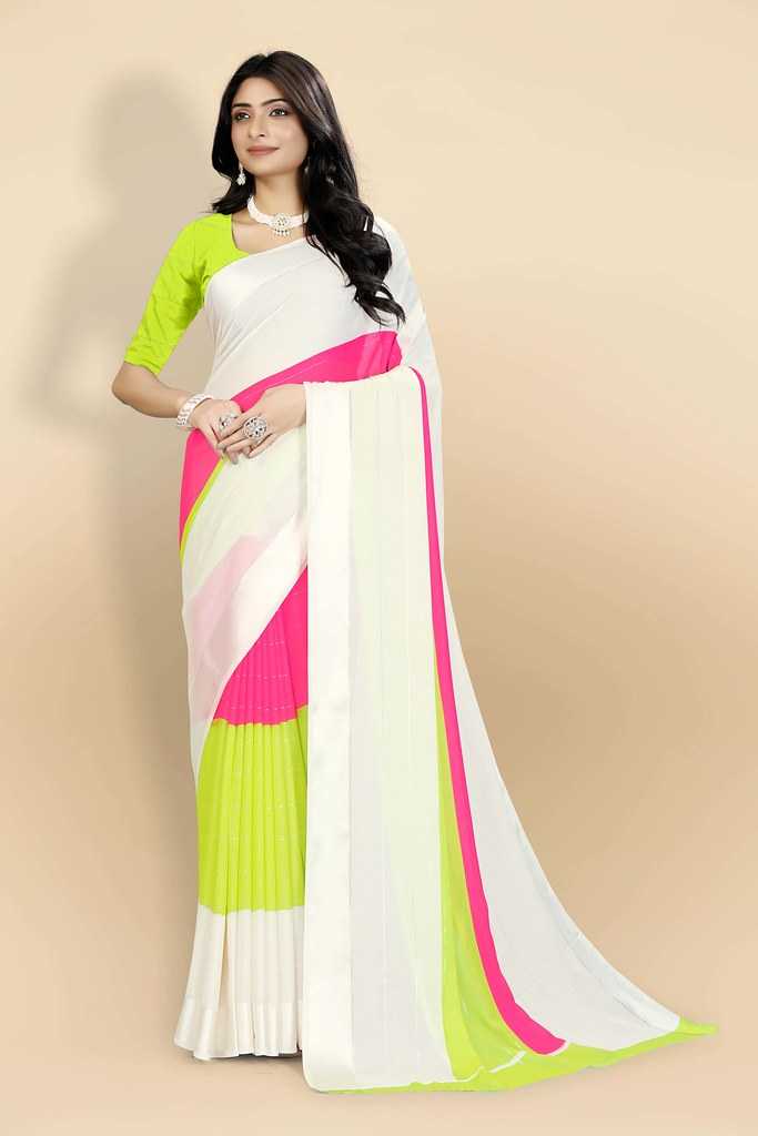 Ynf Georgette RIN122 PUSPA- 2 Sarees Wholesale Designer Sarees Fancy Sarees Georgette Sarees Manufacturer