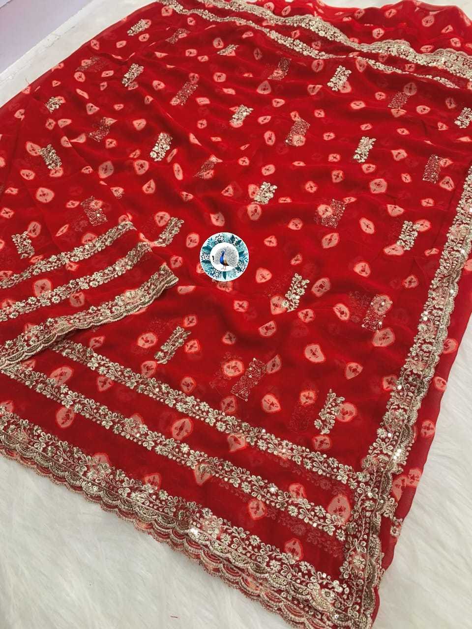 Ynf Georgette RIN128 soft c Sarees Wedding Collections Festive Collections Wholesale Georgette Sarees Sequence Sarees Butta Sarees Manufacturer