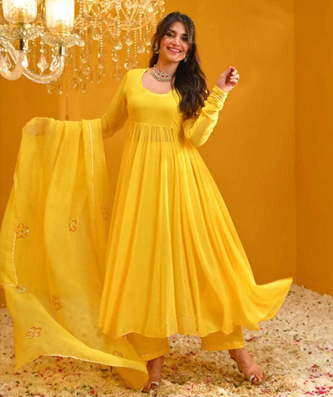 Ynf Georgette RIN157 2070 Gowns Festive Collections Plus Size Collections Wholesale Party Gowns Georgette Gown Designer Gowns Manufacturer