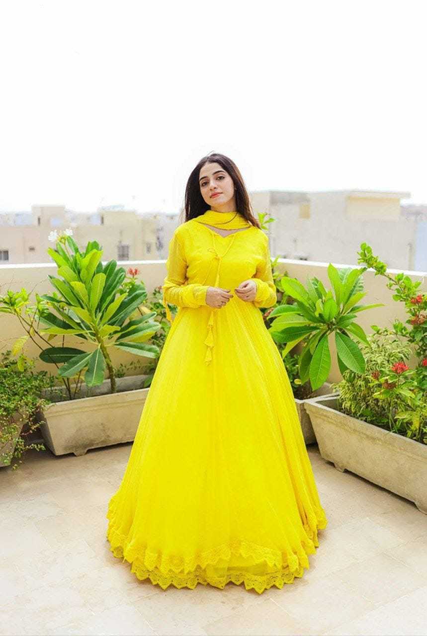 Ynf Georgette RIN157 2086 Gowns Wedding Collections Plus Size Collections Wholesale Party Gowns Georgette Gown Designer Gowns Manufacturer