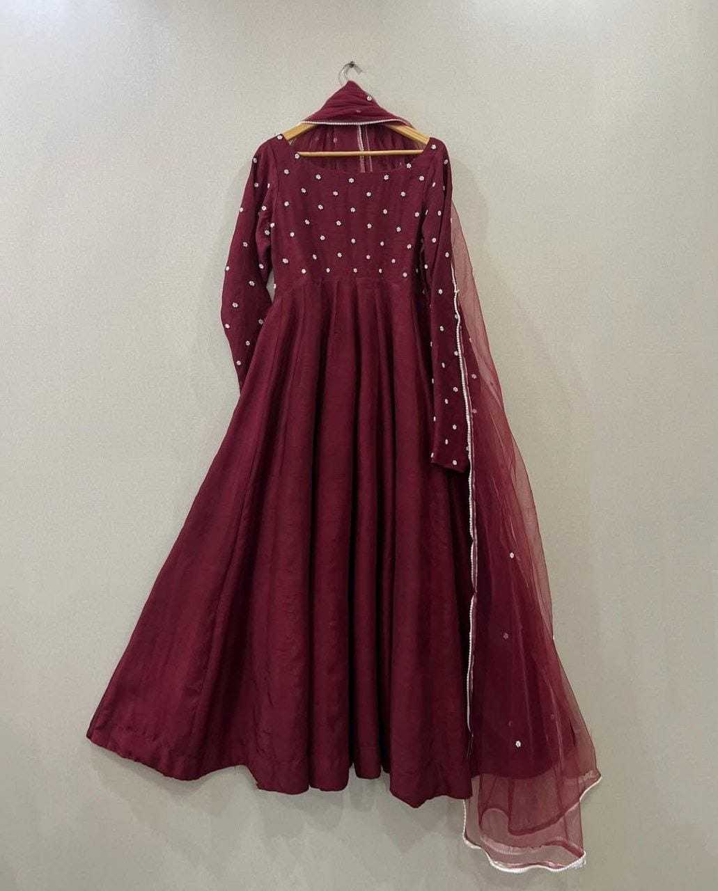 Ynf Georgette RIN157 3184 Gowns Wedding Collections Plus Size Collections Wholesale Party Gowns Georgette Gown Designer Gowns Manufacturer