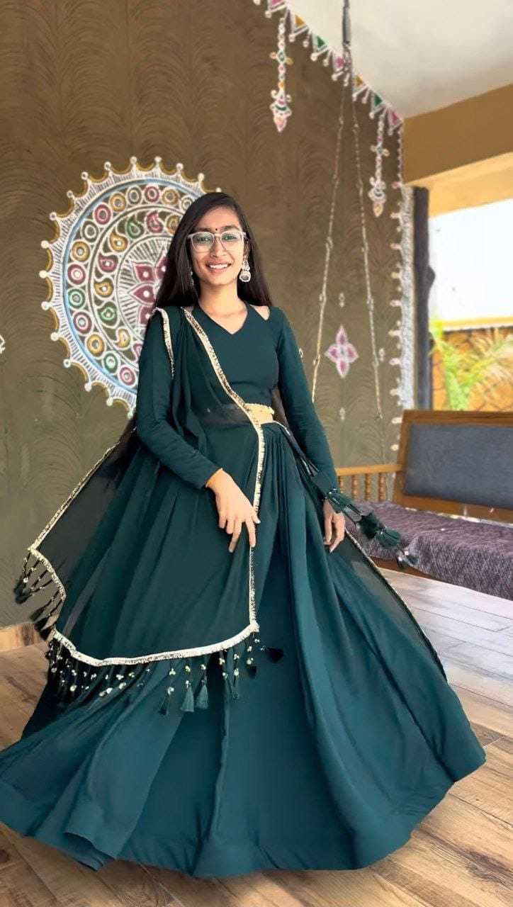 Ynf Georgette RIN157 NAVRATRI NIGHTS-05 Lehengas Festive Collections Plus Size Collections Wholesale Designer Lehenga Georgette Lehenga Navratri Chaniya Choli Manufacturer