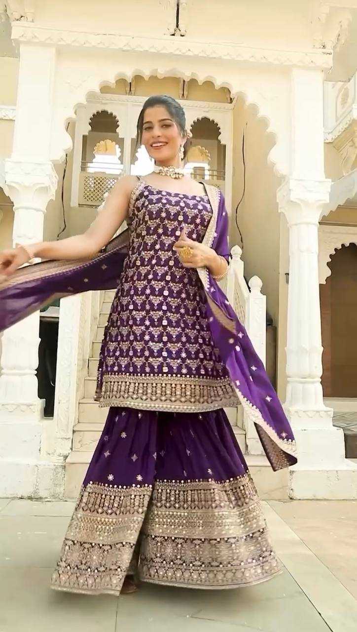 Ynf Georgette RIN162 5892 Suits & Dresses Wholesale Sharara Salwar Suits Embroidery Suits Georgette Suit Manufacturer