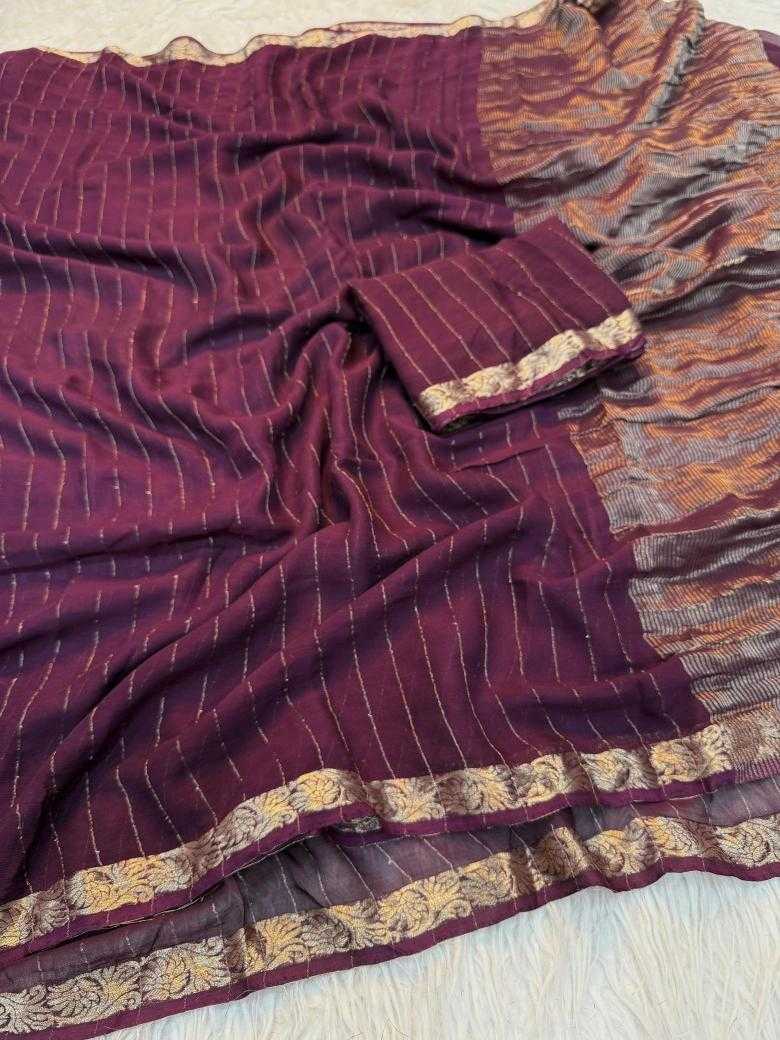 Ynf Georgette RIN178 chit pallu Sarees Wedding Collections Festive Collections Wholesale Designer Sarees Georgette Sarees Viscose Saree Manufacturer