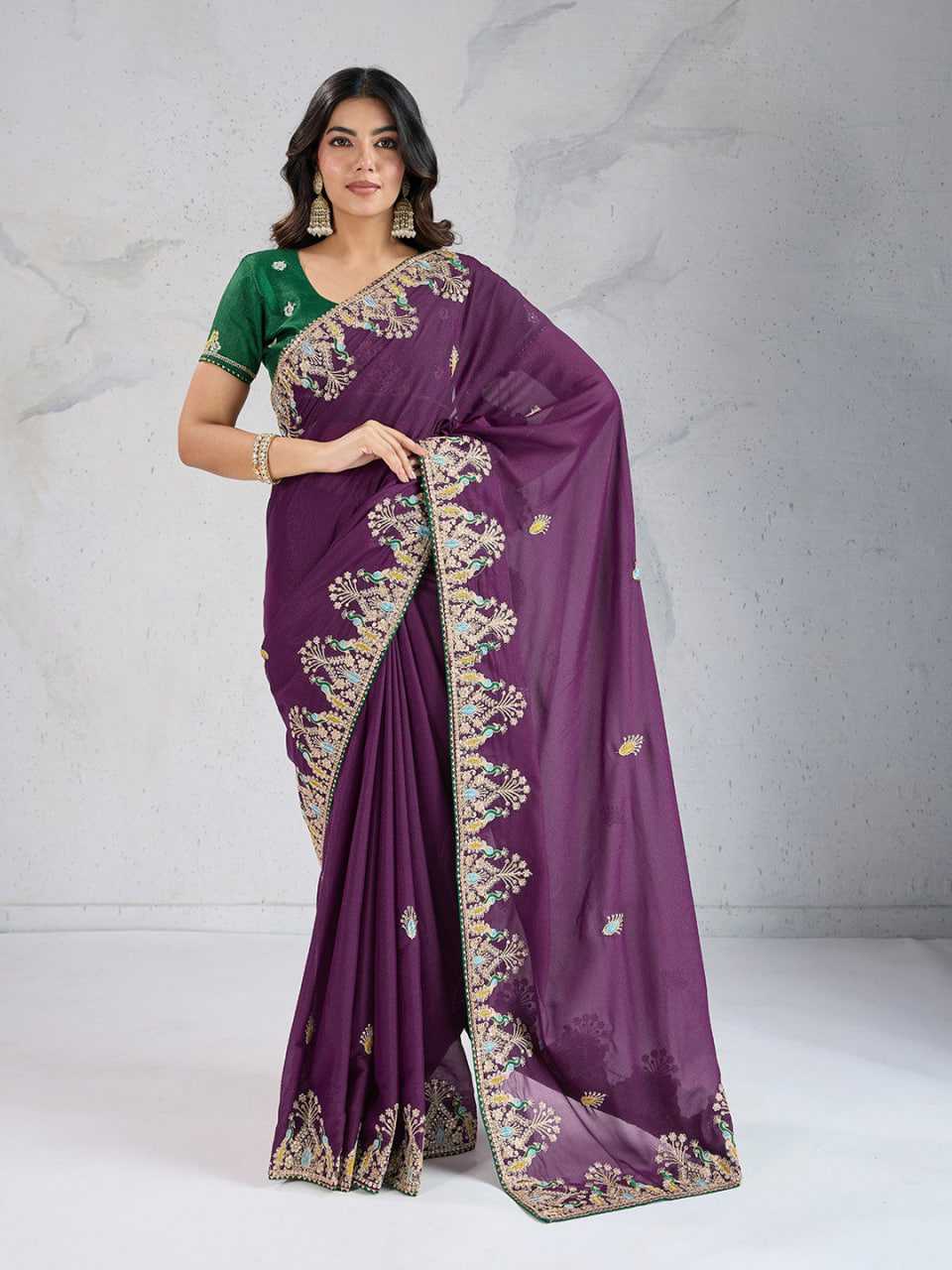 Ynf Georgette RIN188 RCB Sarees Wholesale Designer Sarees Party Wear Sarees Heavy Work Sarees Manufacturer