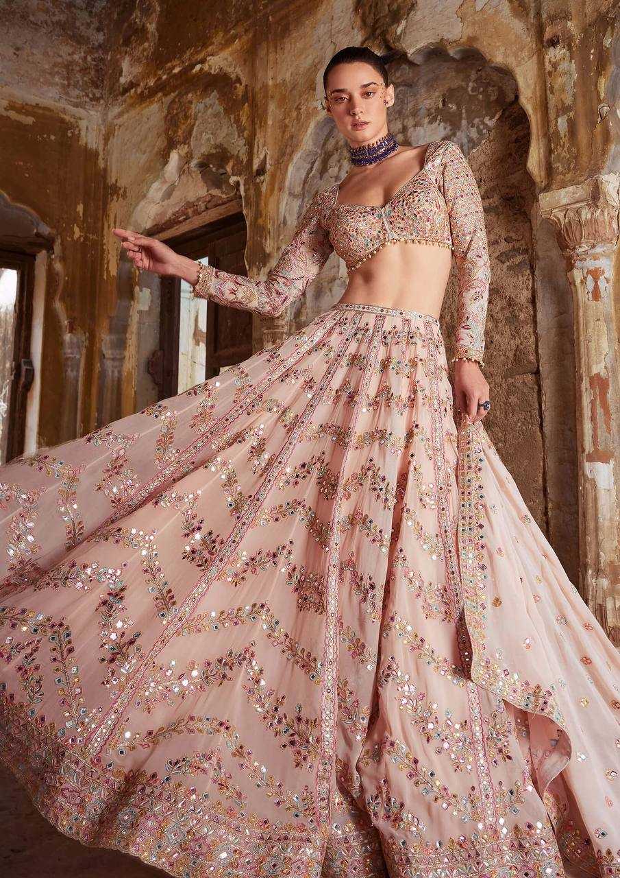 Ynf Georgette RIN213 H68 Lehengas Wholesale Designer Lehenga Wedding Lehenga Embroidered Lehenga Manufacturer