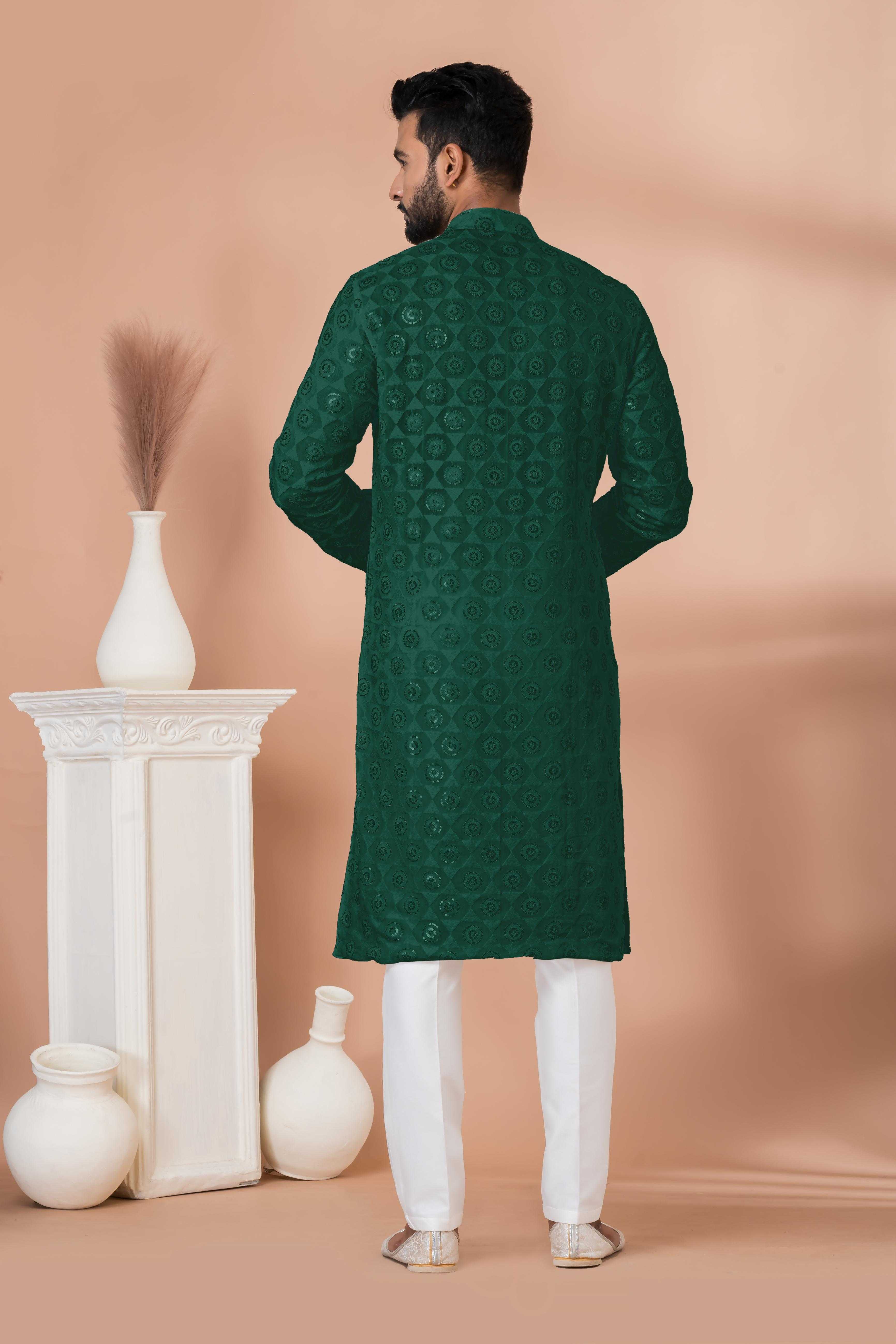 Ynf Georgette RIN223 3307 R-1 Mens Wear Wholesale Mens Kurtas Mens Kurta Pyjama Men Wedding kurta Manufacturer