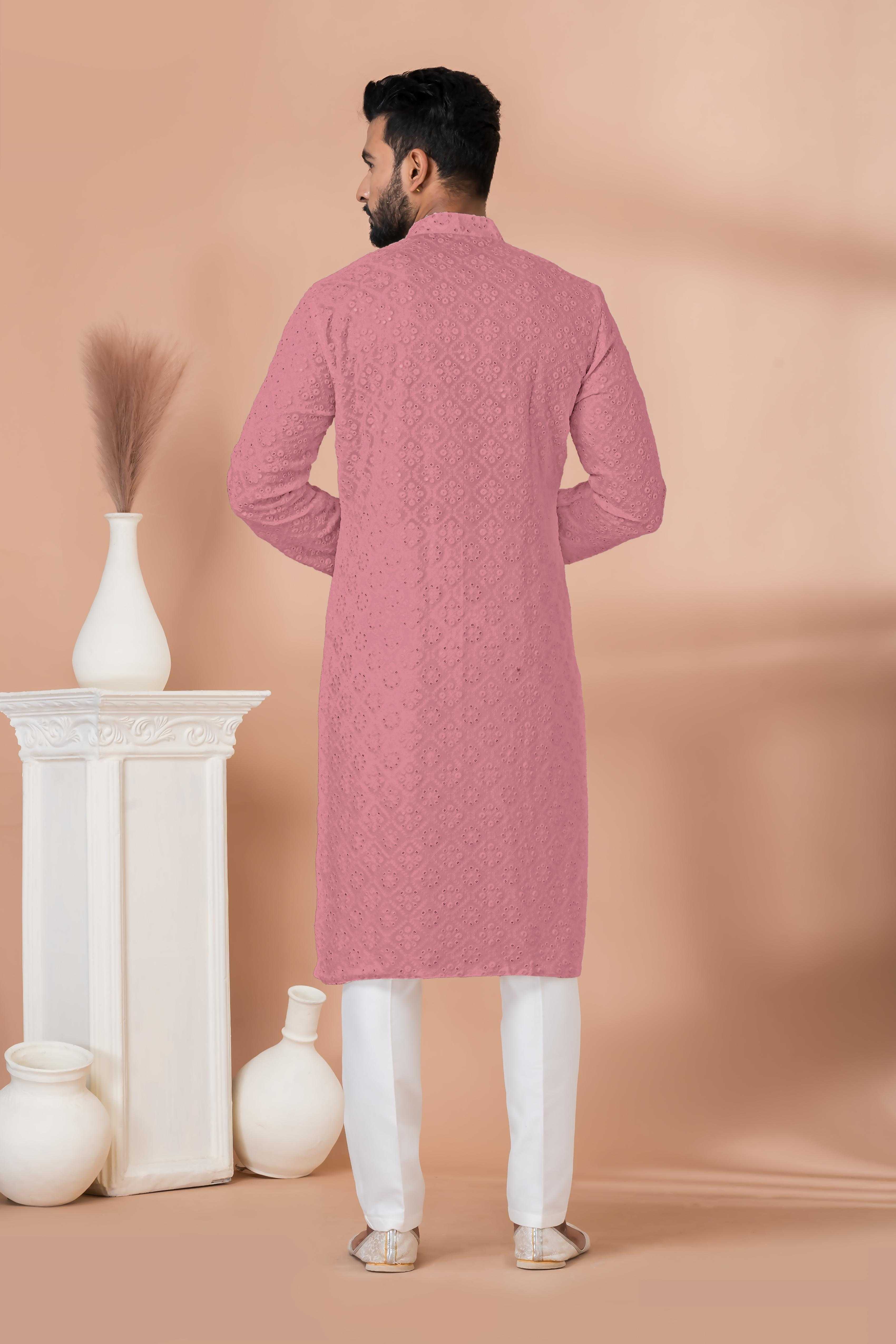 Ynf Georgette RIN223 3308 P-1 Mens Wear Wholesale Mens Kurtas Mens Kurta Pyjama Men Wedding kurta Manufacturer
