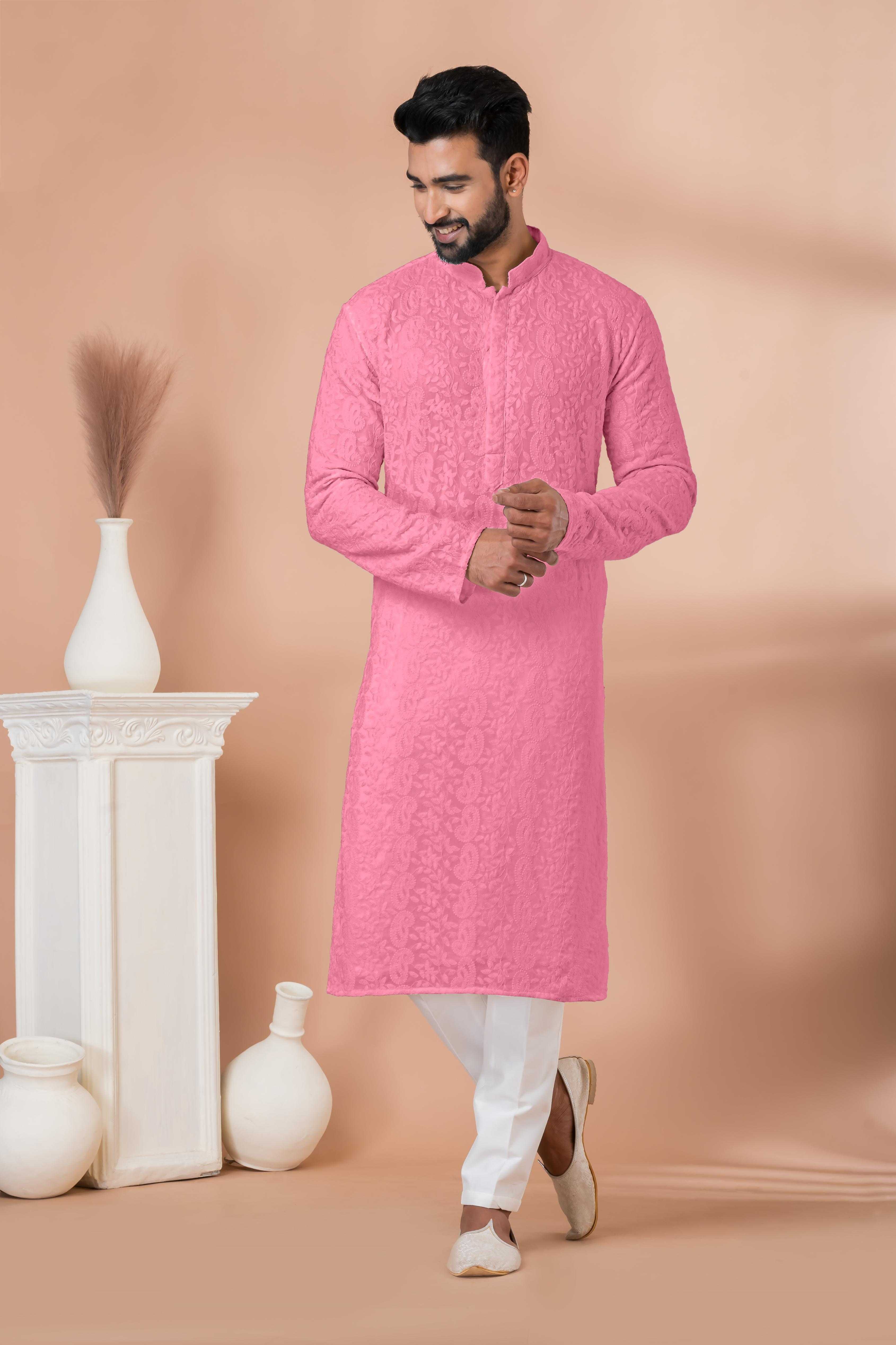 Ynf Georgette RIN223 3313F-B Mens Wear Wholesale Mens Kurtas Mens Kurta Pyjama Men Wedding kurta Manufacturer