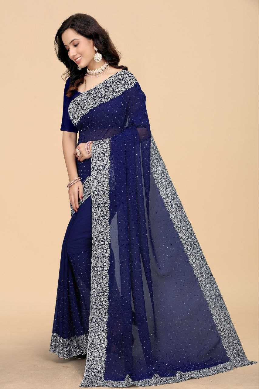 Ynf Georgette RIN226 DESIGN Sarees Wholesale Party Wear Sarees Fancy Sarees Manufacturer