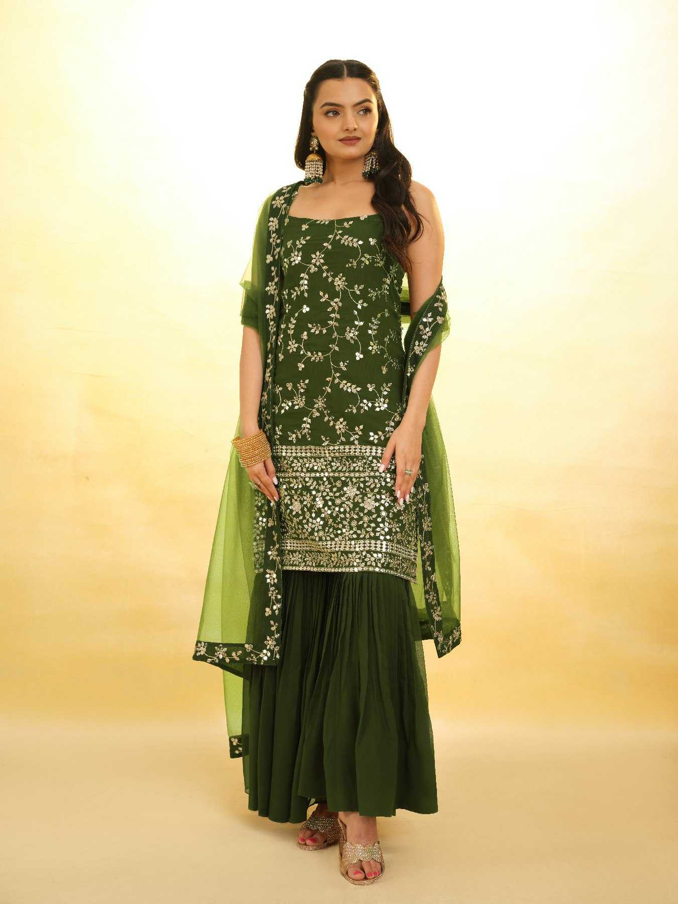 Ynf Georgette RIN228 293 Suits & Dresses Wholesale Ladies Suits Sharara Salwar Suits Embroidery Suits Party Wear Dresses Manufacturer