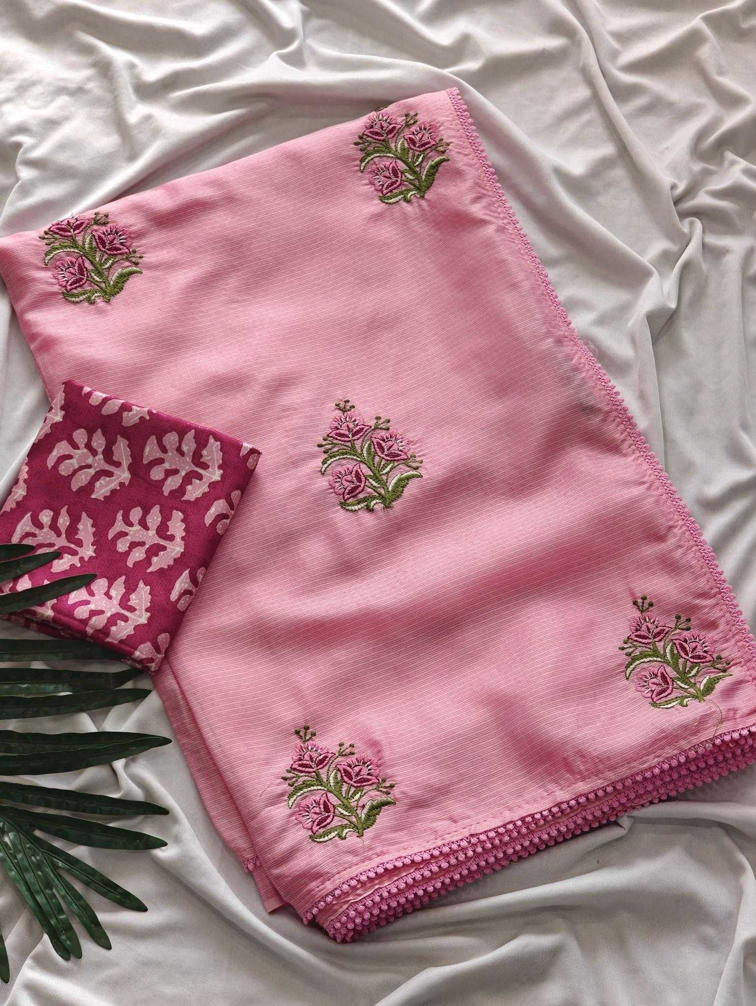 Ynf Heavy Kota KESH249 Shruti Sarees Wedding Collections Wholesale Embroidered Sarees Kota Doria Sarees Pink Sarees Manufacturer