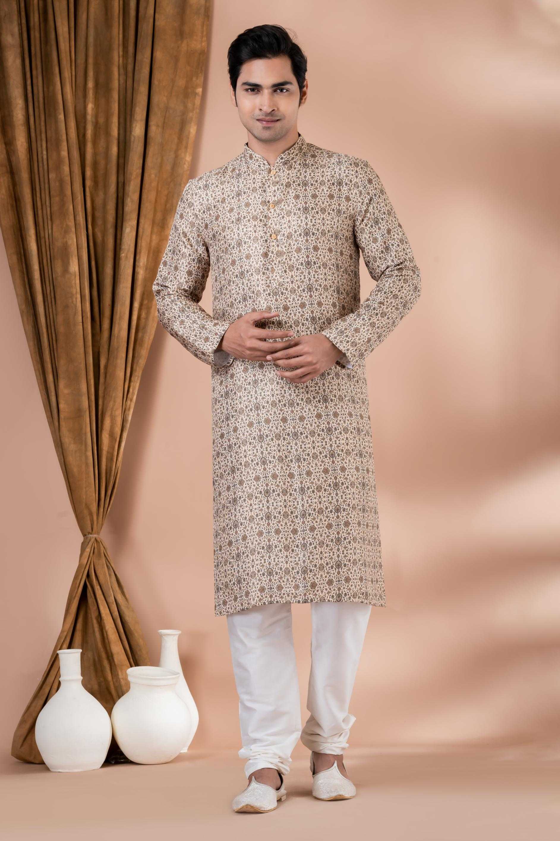 Ynf Heavy Maslin Cotton RIN223 3365C Mens Wear Wholesale Mens Kurtas Mens Kurta Pyjama Men Wedding kurta Manufacturer