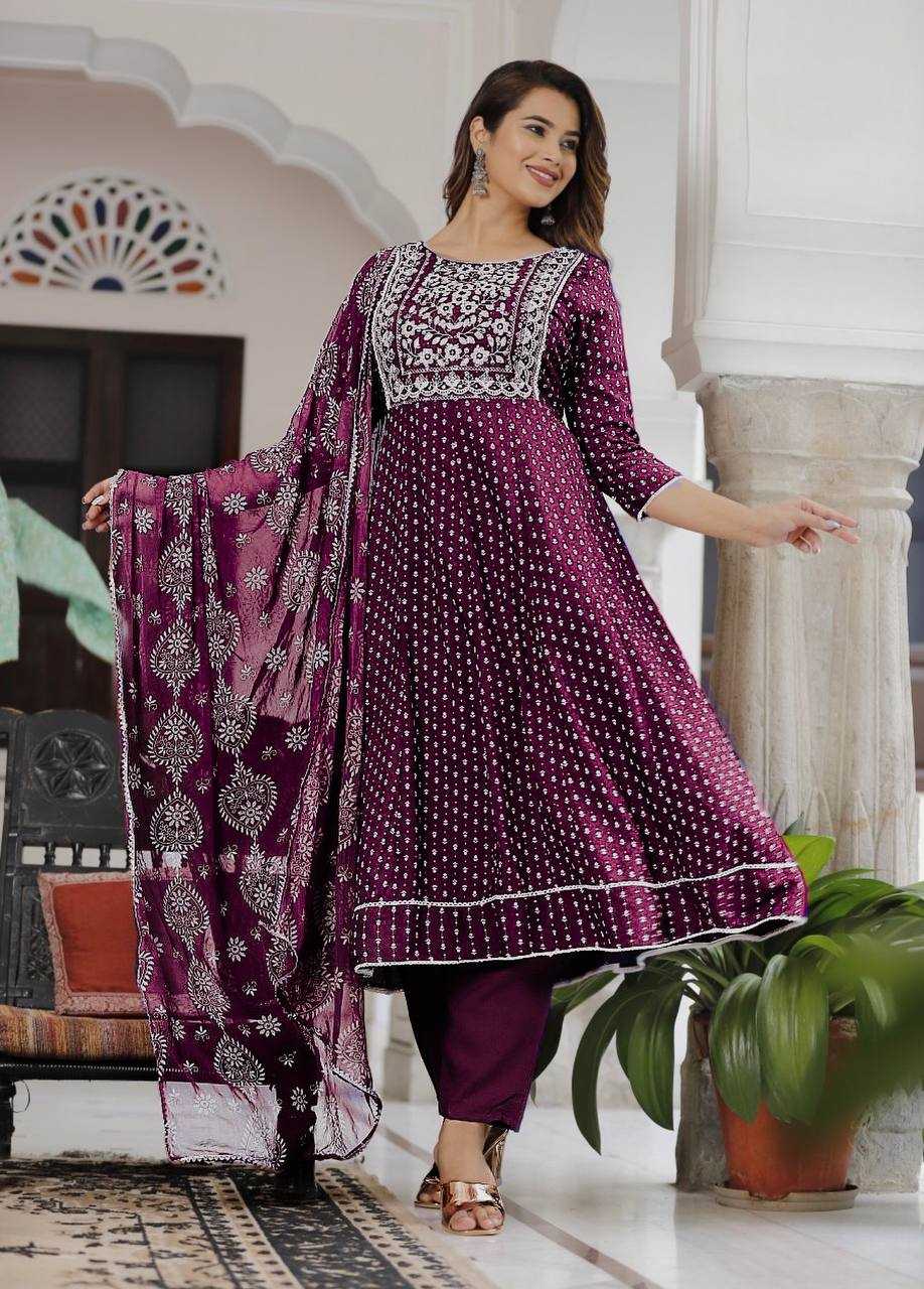 Ynf Heavy Rayon KESH510 1105 Suits & Dresses Plus Size Collections Wholesale Embroidery Suits Party wear suits Manufacturer