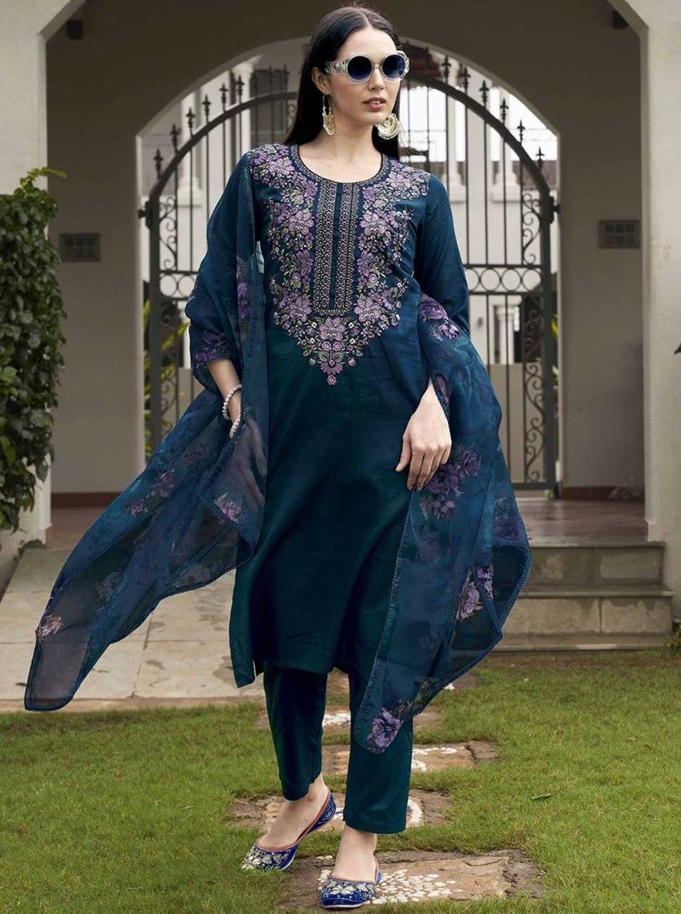 Ynf Heavy Rayon KESH510 1120 Suits & Dresses Plus Size Collections Wholesale Embroidery Suits Party Wear Dresses Manufacturer