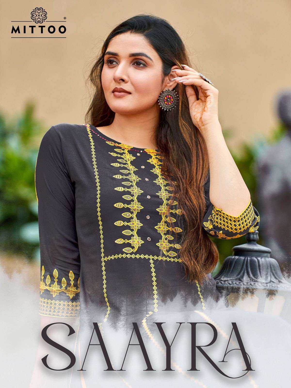 Ynf Heavy Rayon RIN190 MITTOO-Saayra Setwise Collections Wholesale Kurtis Catalogs Manufacturer