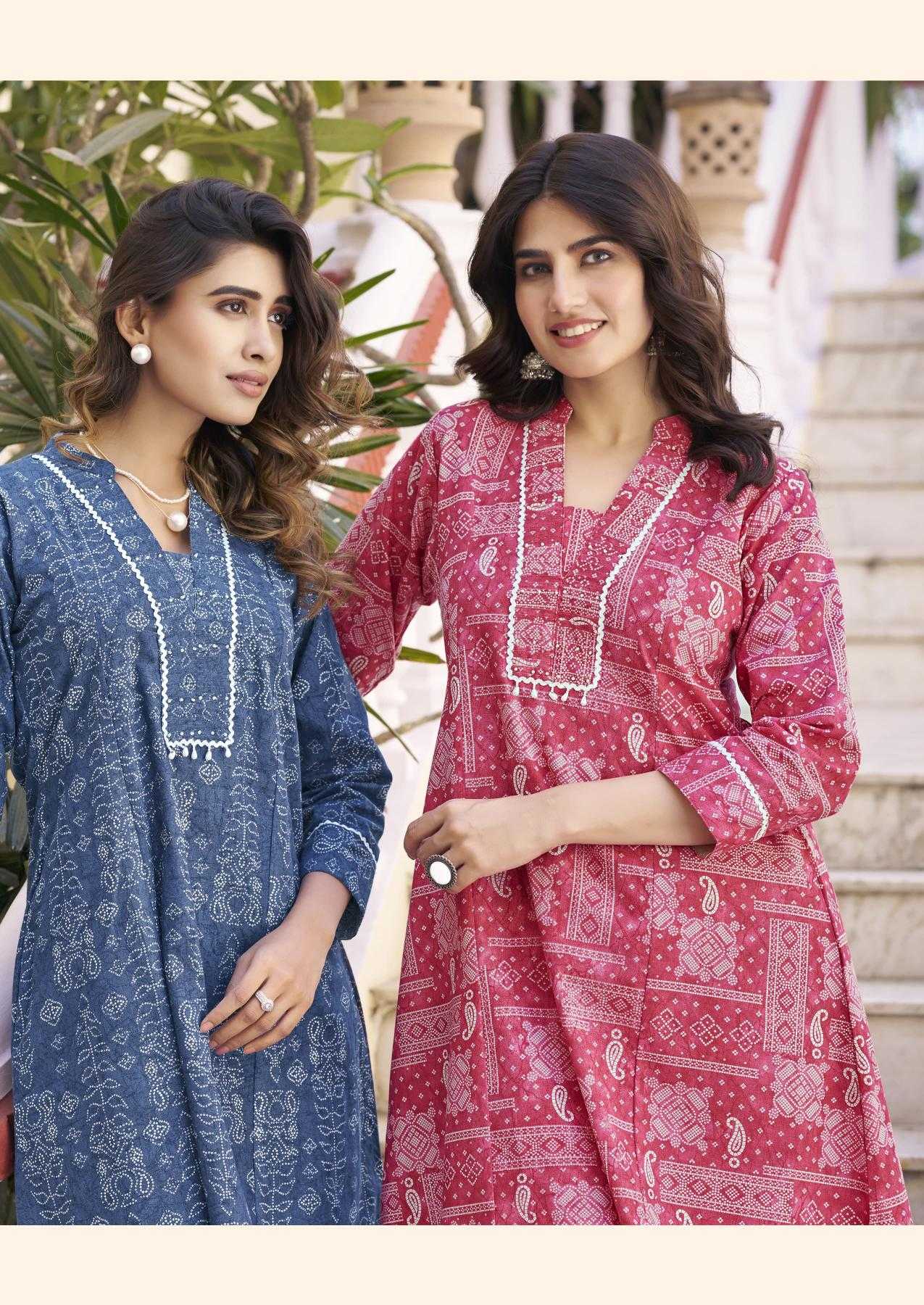 Ynf Heavy Rayon RIN190 WOODEE-ANERI Setwise Collections Wholesale Kurtis Catalogs Manufacturer
