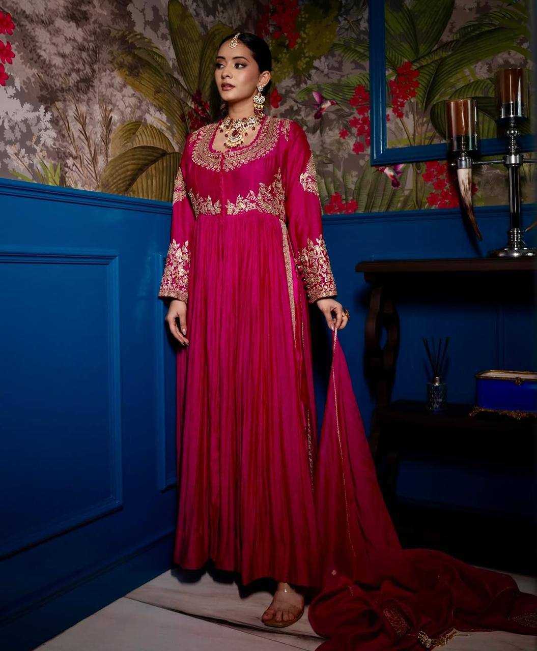 Ynf Heavy Roman Silk KESH158 10097 Suits & Dresses Wedding Collections Festive Collections Wholesale Embroidery Suits Ladies Silk Suit Designer Suits Manufacturer