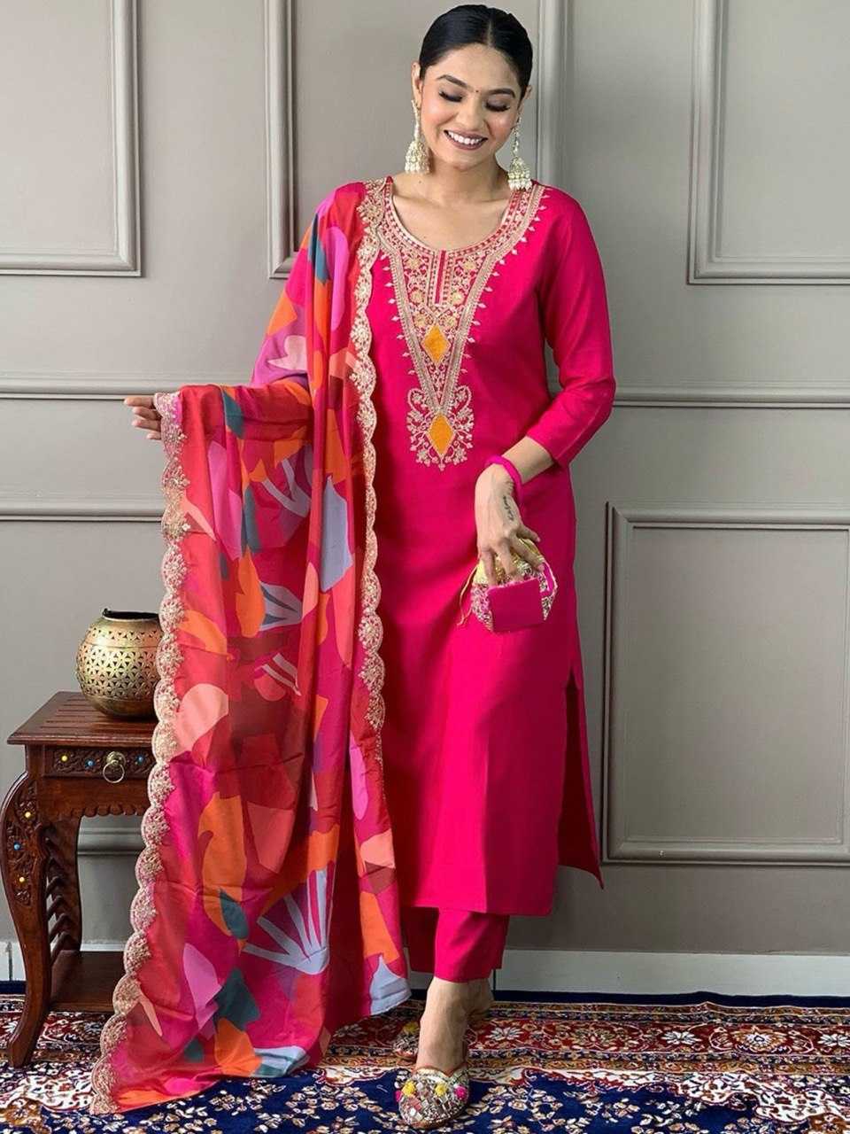 Ynf Heavy Roman Silk KESH510 1117 Suits & Dresses Wholesale Embroidery Suits Party wear suits Manufacturer