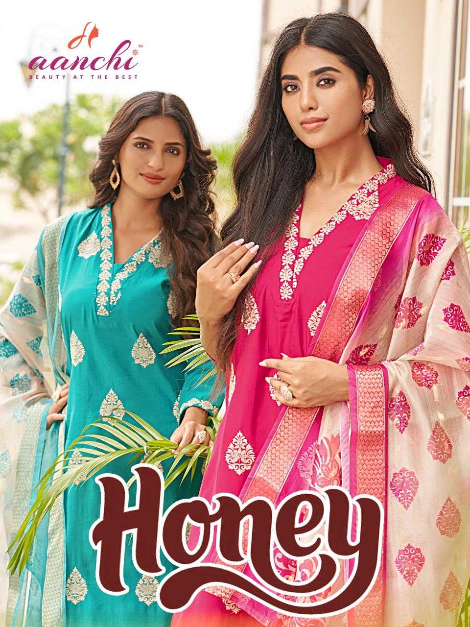 Ynf Heavy Roman Silk RIN190 AANCHI-HONEY Setwise Collections Wholesale Dresses & Suits Catalogs Manufacturer