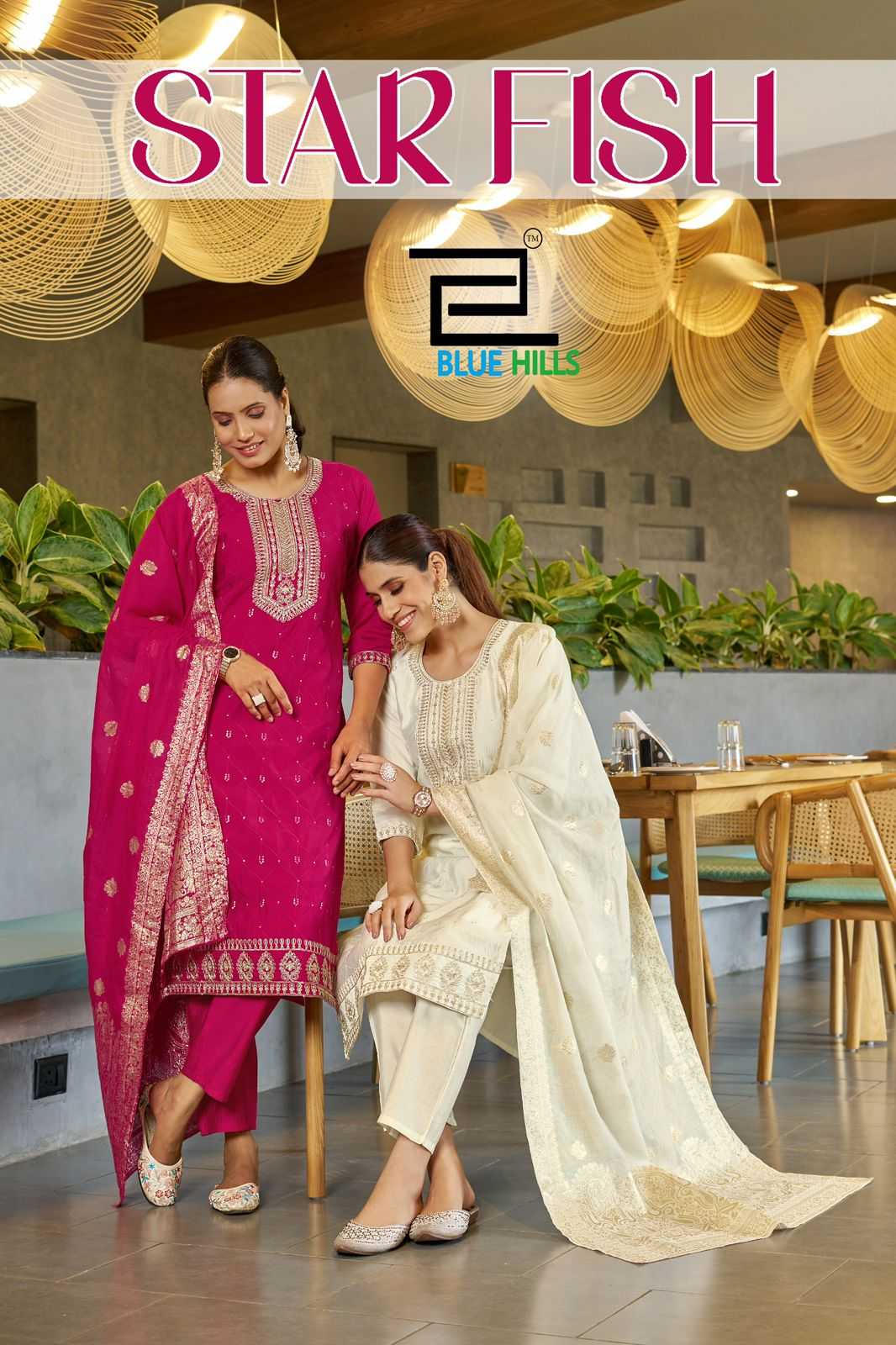 Ynf Heavy Roman Silk RIN190 BLUE HILLS-Star Fish Setwise Collections Wholesale Dresses & Suits Catalogs Manufacturer