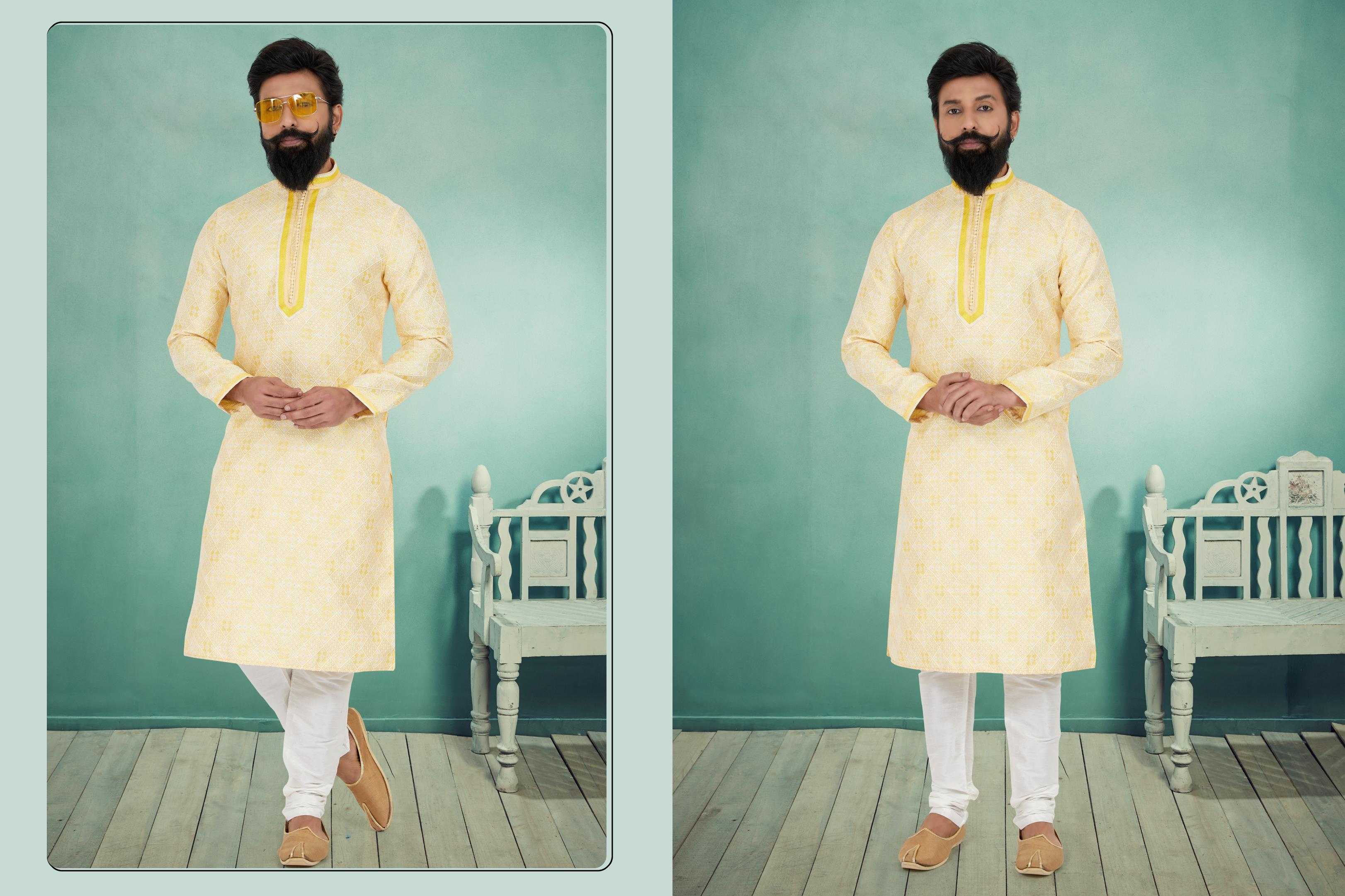 Ynf Jequard Silk RIN223 3074B Mens Wear Wholesale Mens Kurtas Mens Kurta Pyjama Men Wedding kurta Manufacturer