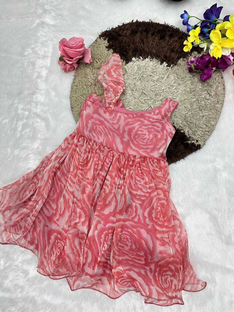 Ynf Jimmy Choo KESH493 Frock Kids Wear Wholesale Kids Frocks Embroidered Frock Girls Frock Manufacturer