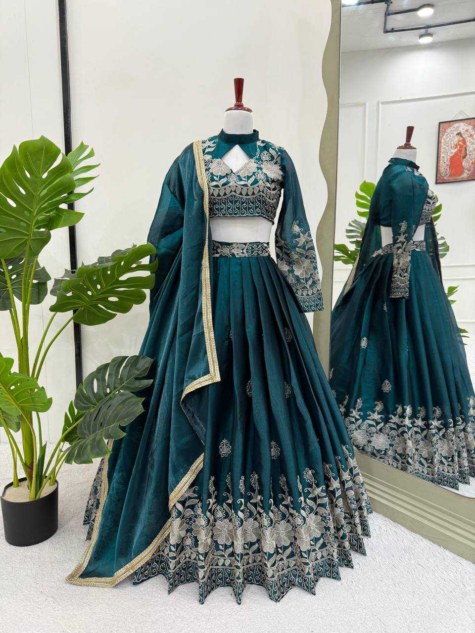 Ynf Jimmy Choo RIN162 365 Lehengas Wholesale Fancy Lehenga Silk Lehenga Embroidered Lehenga Manufacturer