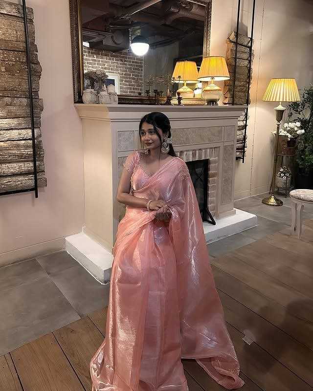 Ynf Jimmy Choo RIN216 rose gold Sarees Wholesale Designer Sarees Jimmy Choo Sarees Fancy Sarees Manufacturer