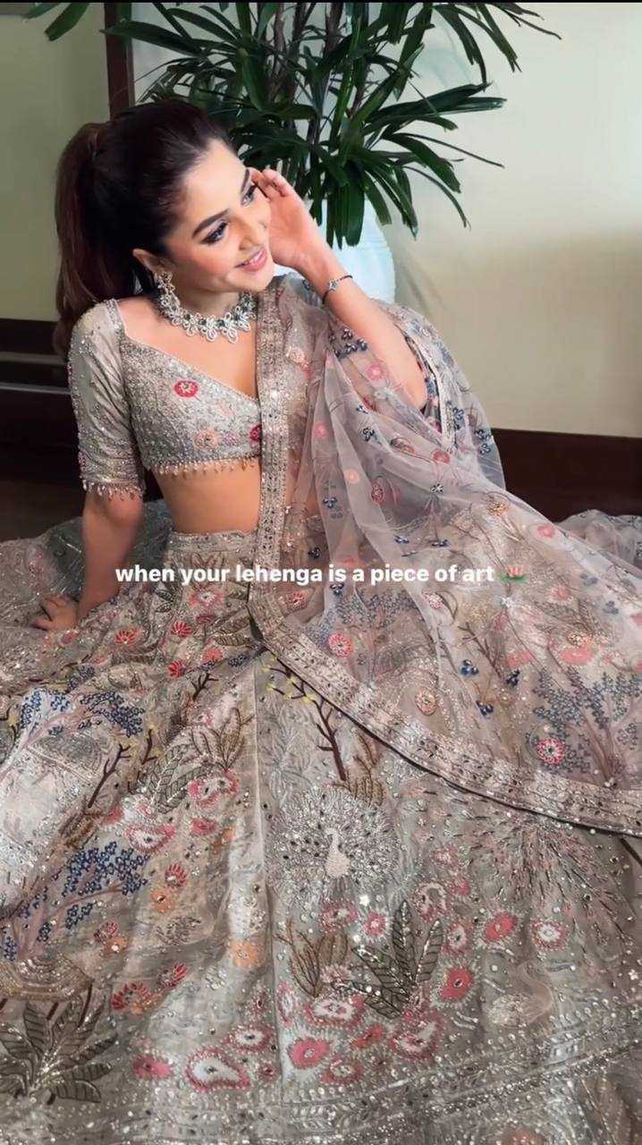 Ynf Kasturi Silk RIN213 H84 Lehengas Wholesale Designer Lehenga Wedding Lehenga Sequins Lehenga Manufacturer