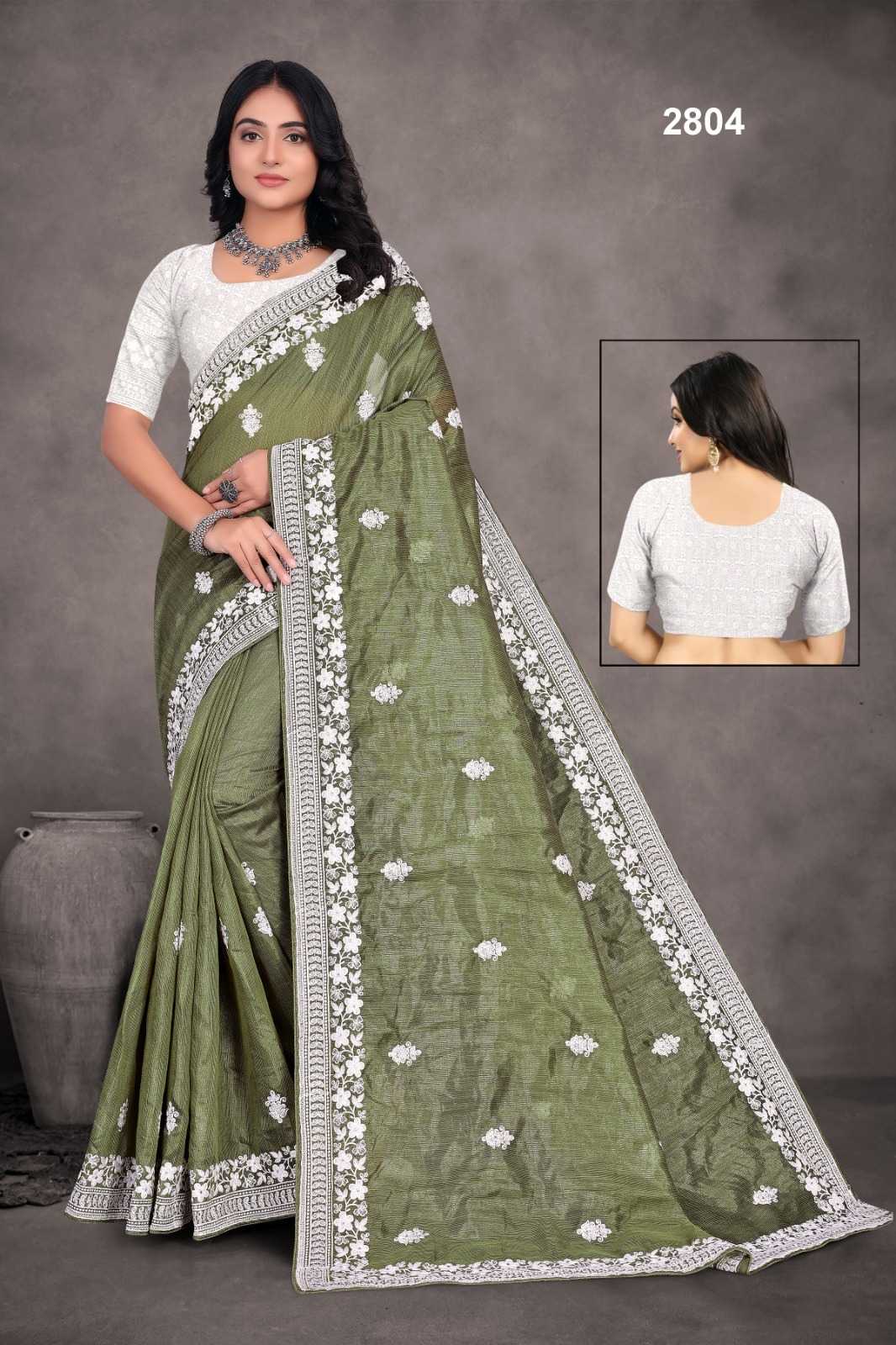 Ynf Linen KESH114 2804 Sarees Wedding Collections Festive Collections Wholesale Designer Sarees Stone Work Saree Linen Sarees Manufacturer