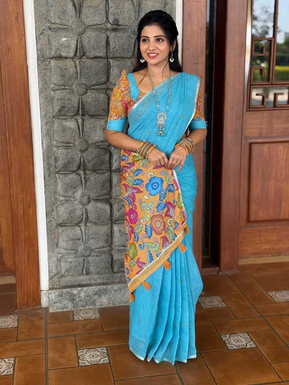 Ynf Linen KESH495 soft plain Sarees Wholesale Designer Sarees Ready To Wear Sarees Party Wear Sarees Manufacturer