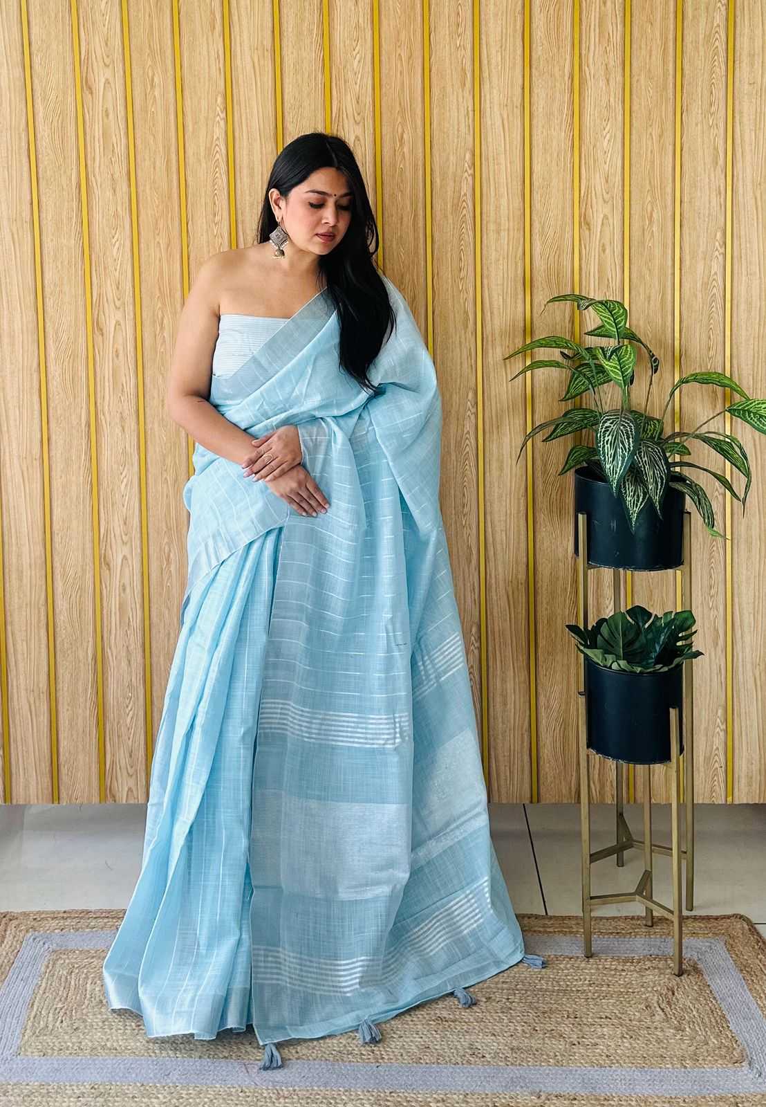 Ynf Linen RIN183 SIDHDHI Sarees Wedding Collections Festive Collections Wholesale Designer Sarees Linen Sarees Onam Collections Manufacturer