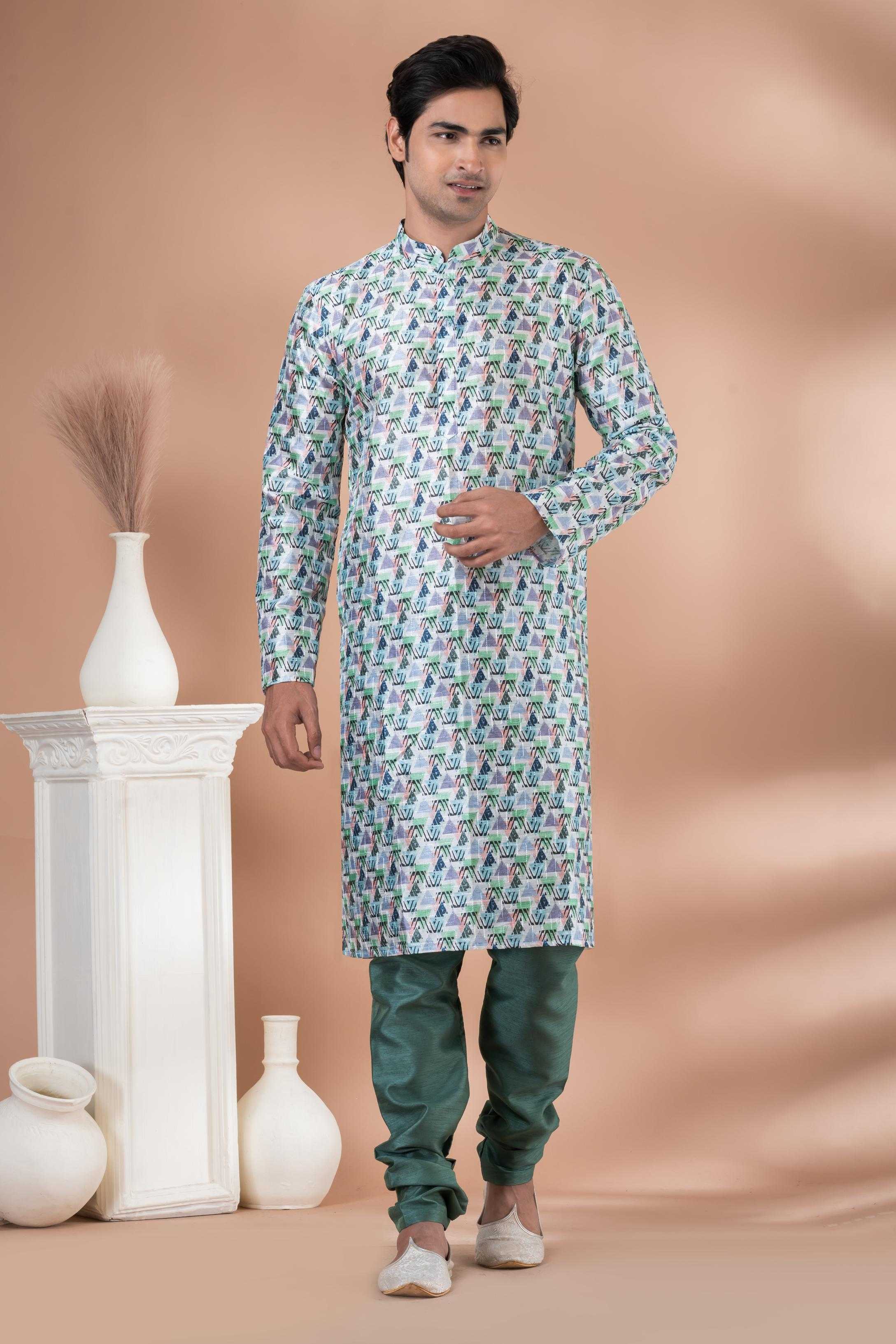 Ynf Mono Slub RIN223 3344A Mens Wear Wholesale Mens Kurtas Mens Kurta Pyjama Men Wedding kurta Manufacturer