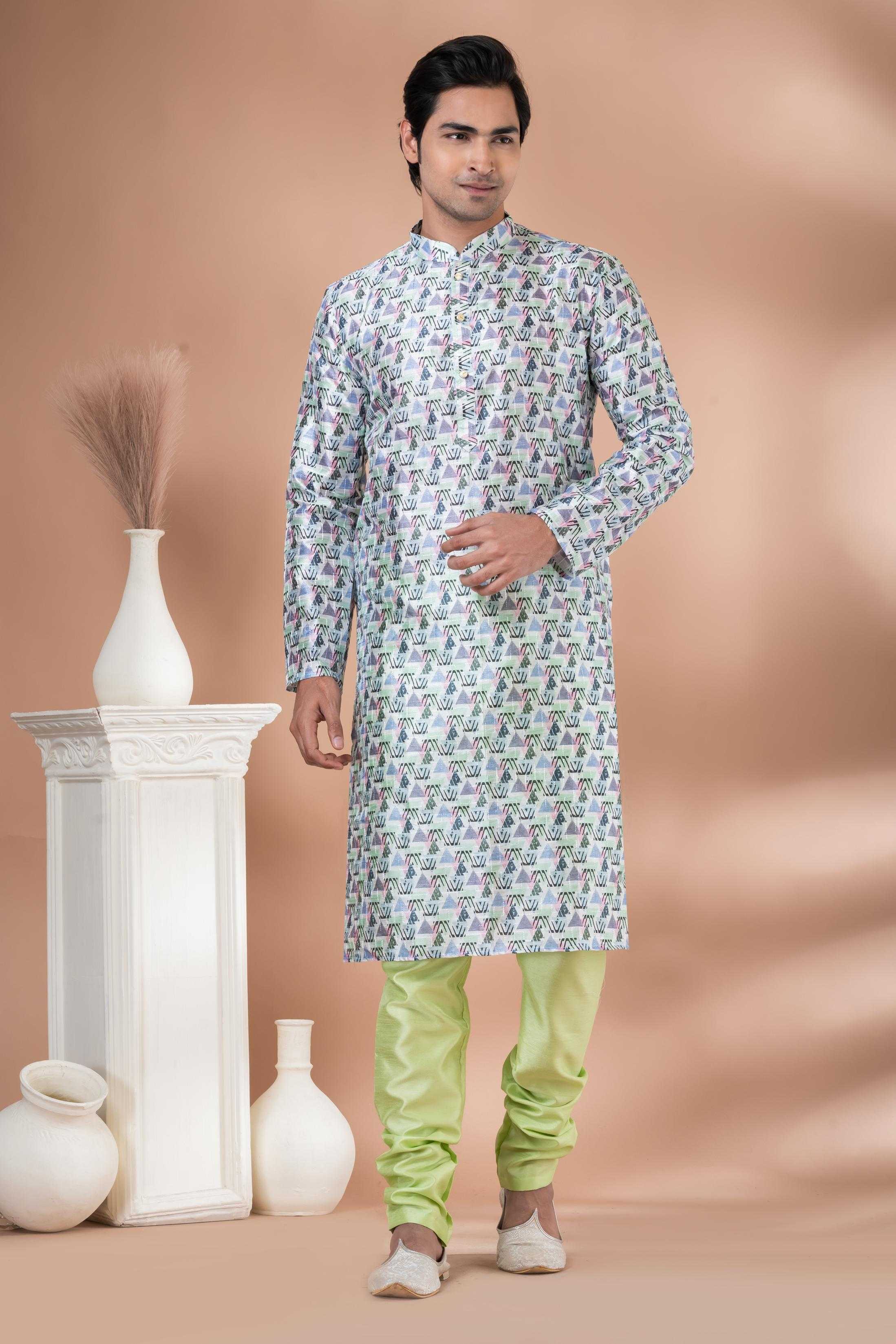 Ynf Mono Slub RIN223 3347C Mens Wear Wholesale Mens Kurtas Mens Kurta Pyjama Men Wedding kurta Manufacturer