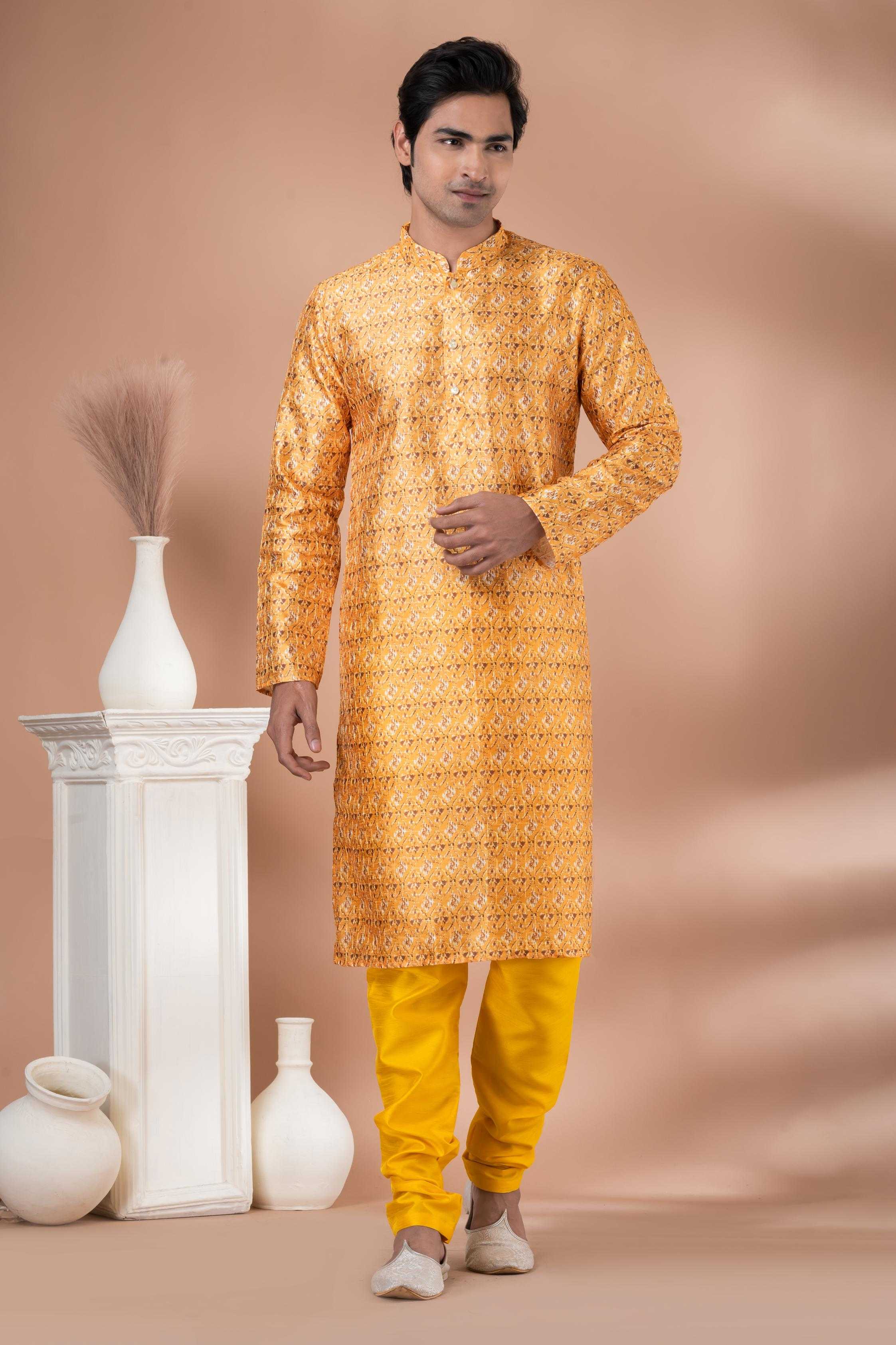 Ynf Mono Slub RIN223 3348B Mens Wear Wholesale Mens Kurtas Mens Kurta Pyjama Men Wedding kurta Manufacturer